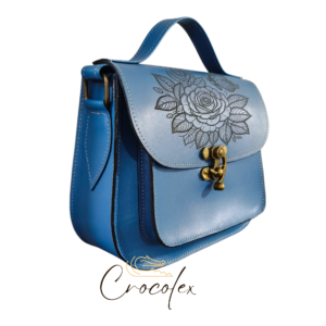 Geanta din piele naturala , Lucrata manual